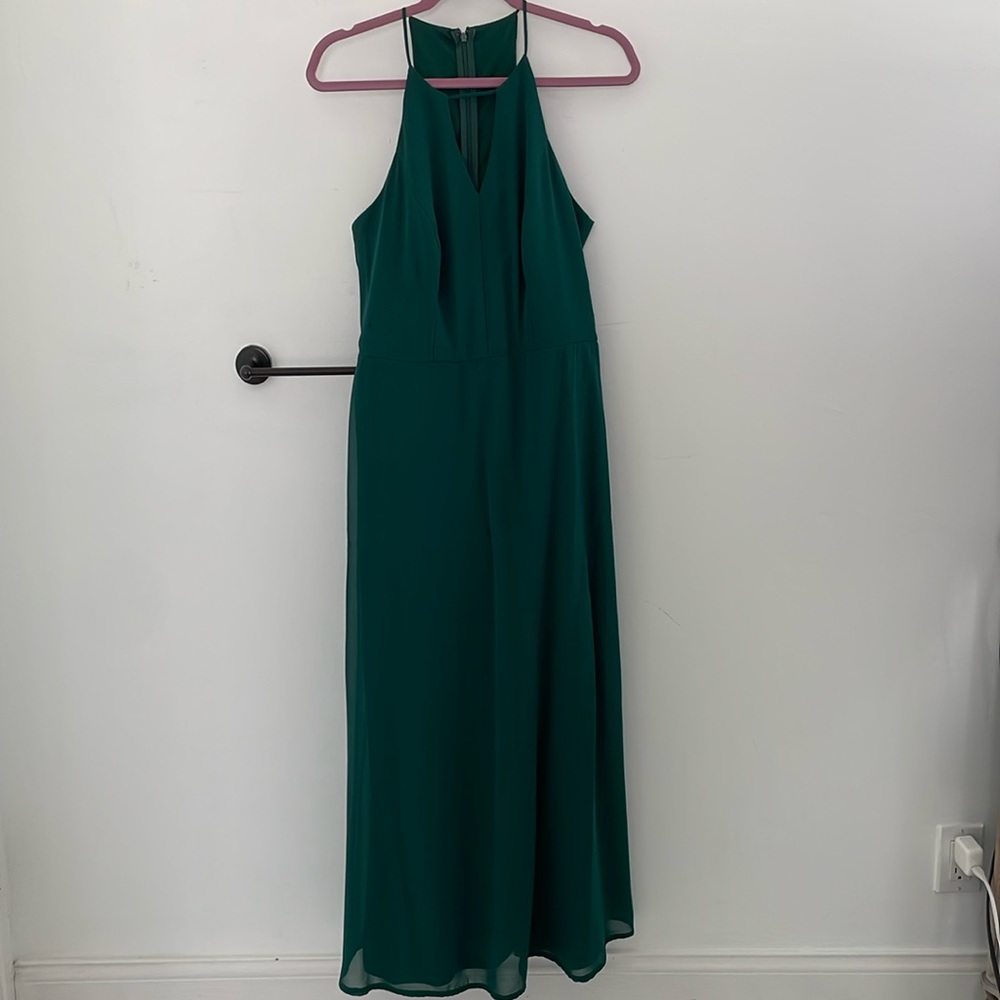 Reverie Wedding Guest Dress Hunter Green